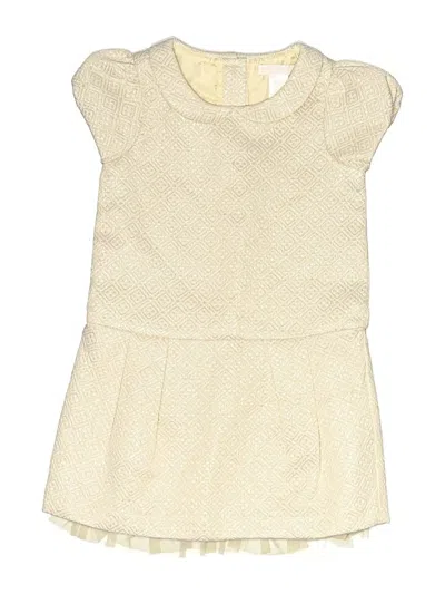 Pre-owned Janie And Jack Kids' Dress In White