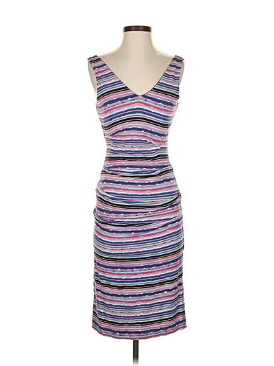 Pre-owned Nicole Miller Collection Cocktail Dress In Blue