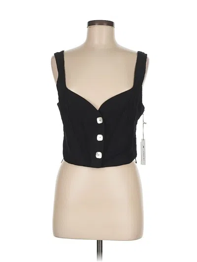 Pre-owned Jason Wu Sleeveless Top Black Sweetheart Neckline Tops