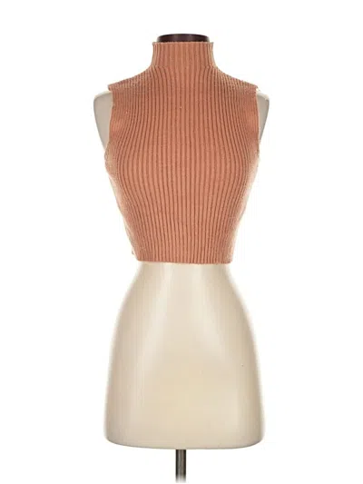 Pre-owned Zara Turtleneck Sweater In Brown