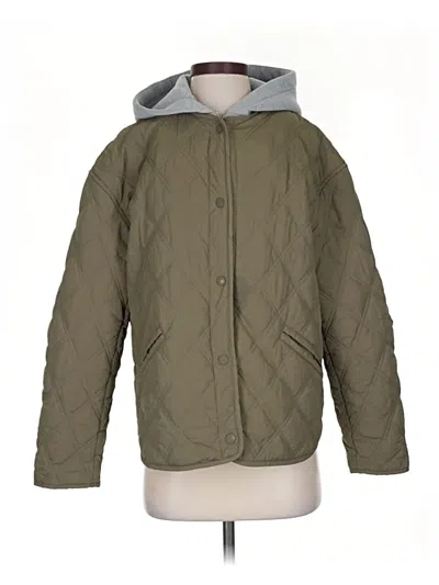 Pre-owned Zara Jacket In Green