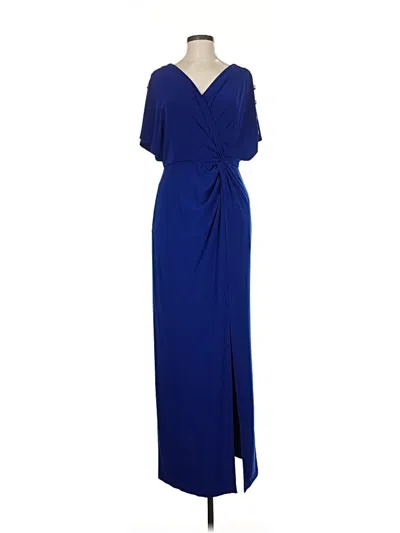 Pre-owned Alex Evenings Cocktail Dress In Blue
