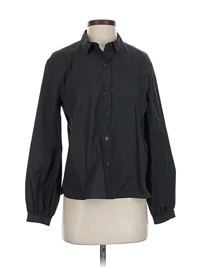 Pre-owned Everlane Long Sleeve Blouse In Black