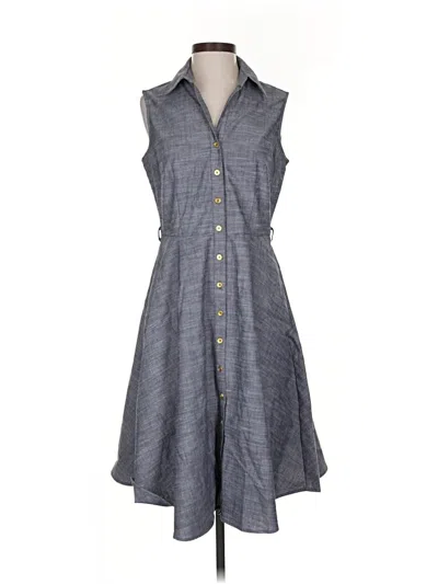 Pre-owned Sharagano Casual Dress In Gray
