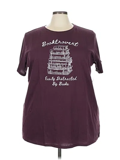 Torrid Short Sleeve T-shirt In Purple