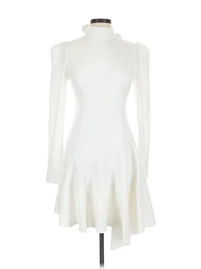 Pre-owned Bcbgmaxazria Cocktail Dress In White