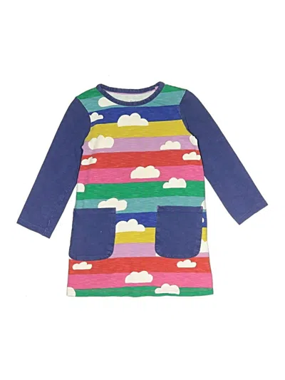 Pre-owned Mini Boden Kids' Dress In Blue