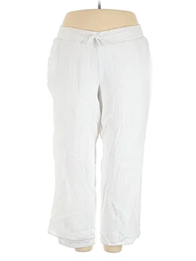 Pre-owned Jm Collection Casual Pants In White