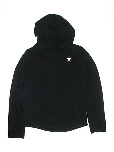 Pre-owned Under Armour Kids' Pullover Hoodie In Black