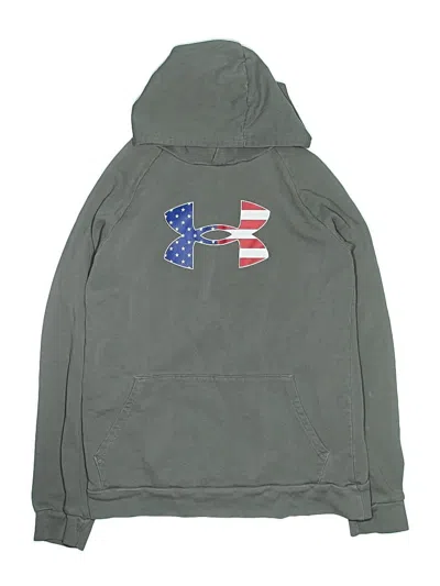 Pre-owned Under Armour Kids' Pullover Hoodie In Gray