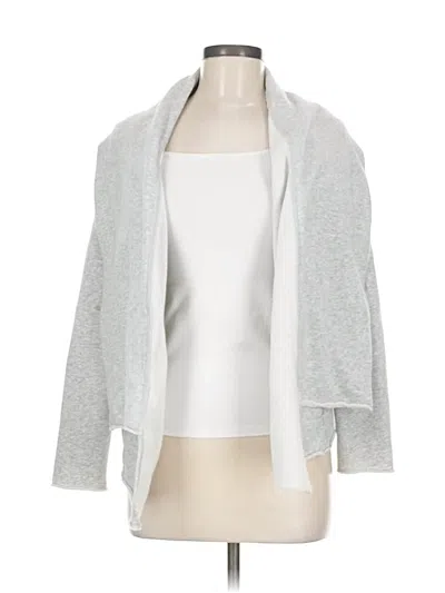 Pre-owned Athleta Cardigan Sweater In Silver