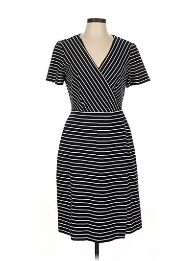 Pre-owned Lark & Ro Casual Dress In Black