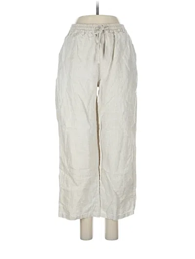 Pre-owned Unbranded Linen Pants In White