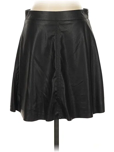 Pre-owned Sanctuary Faux Leather Skirt In Black