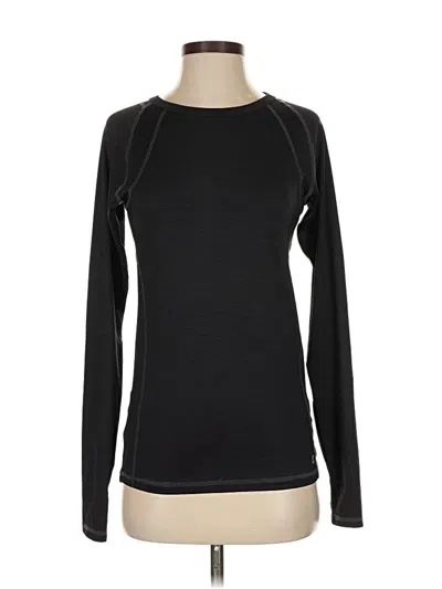 Pre-owned Champion Long Sleeve T-shirt In Black