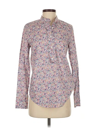 Pre-owned Liberty Art Fabrics For J.crew Long Sleeve Button Down Shirt In Pink