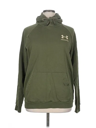 Pre-owned Under Armour Pullover Hoodie In Green
