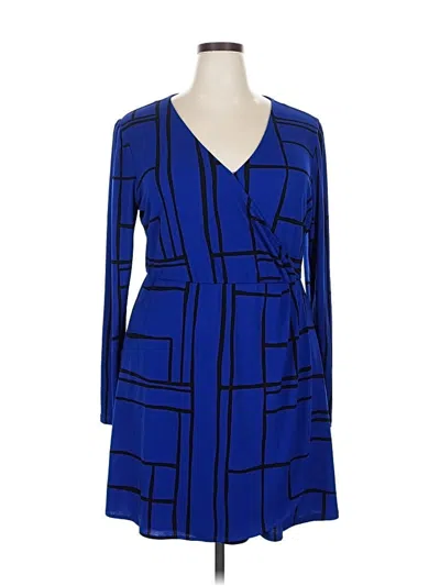 Pre-owned Nine West Casual Dress In Blue