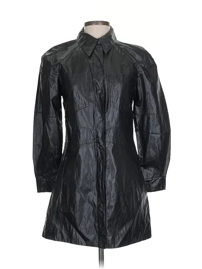Pre-owned Zara Raincoat In Black
