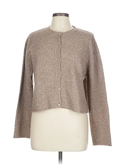 Pre-owned Zara Cardigan Sweater In Brown
