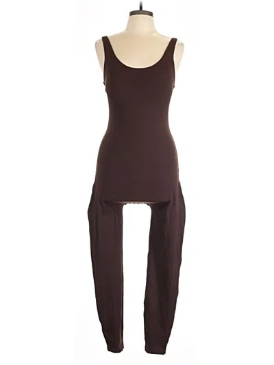 Pre-owned Klassy Network Jumpsuit In Brown