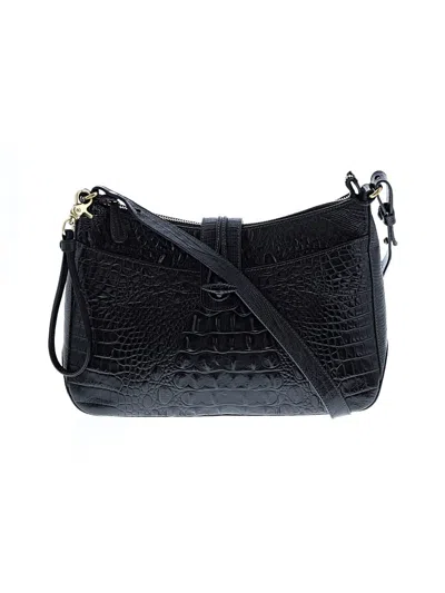 Pre-owned Brahmin Leather Crossbody Bag In Black