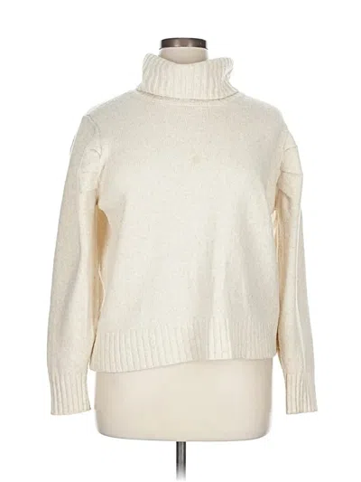 Pre-owned Cabi Turtleneck Sweater In White