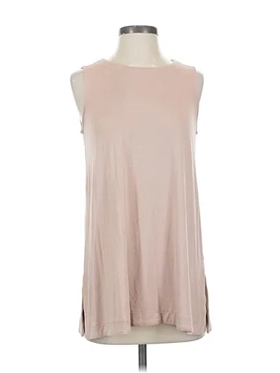 Pre-owned Jjill Sleeveless Blouse In Brown