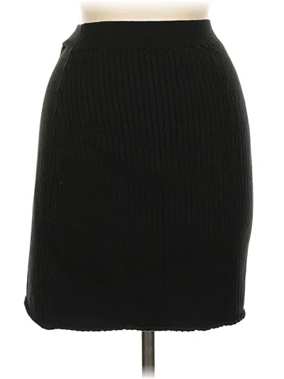 Pre-owned Free People Casual Skirt In Black