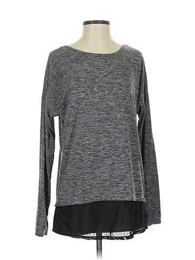 Pre-owned Danskin Now Long Sleeve T-shirt In Gray