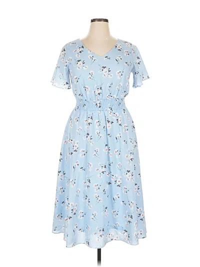 Pre-owned Gardenwed Casual Dress In Blue