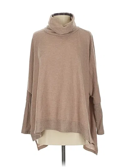 Pre-owned Zenana Turtleneck Sweater In Brown