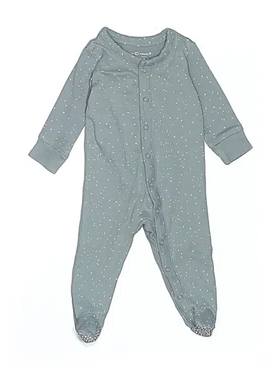 Pre-owned Colored Organics Babies' Long Sleeve Onesie In Blue