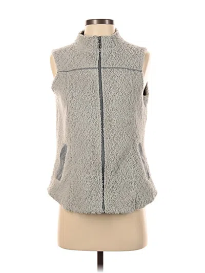 Pre-owned Aventura Faux Fur Vest In Gray