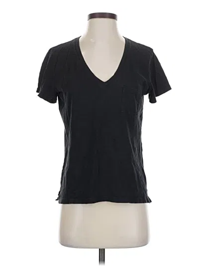 Pre-owned Madewell Short Sleeve T-shirt In Black