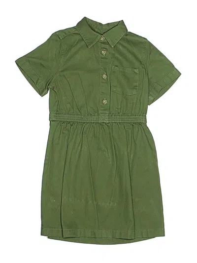 Pre-owned Crewcuts Outlet Kids' Dress In Green