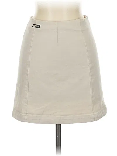 Pre-owned Dkny Jeans Casual Skirt In White