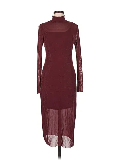 Pre-owned Wild Fable Cocktail Dress In Burgundy