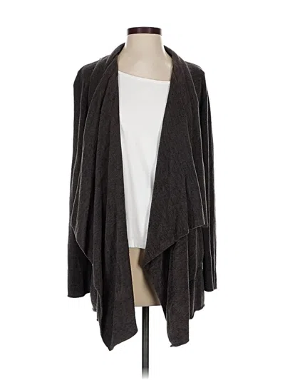 Pre-owned Barefoot Dreams Cardigan Sweater In Gray