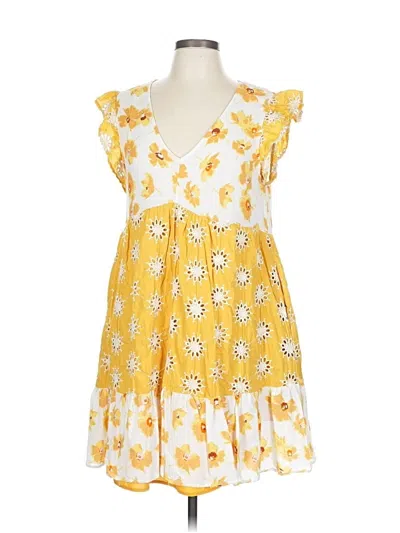 Pre-owned Melloday Casual Dress In Yellow