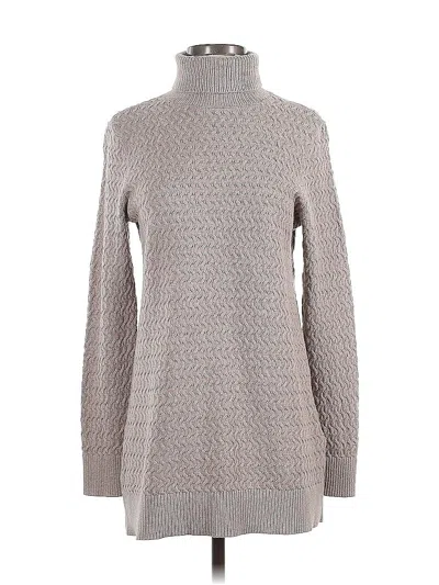 Pre-owned Lands' End Casual Dress In Gray