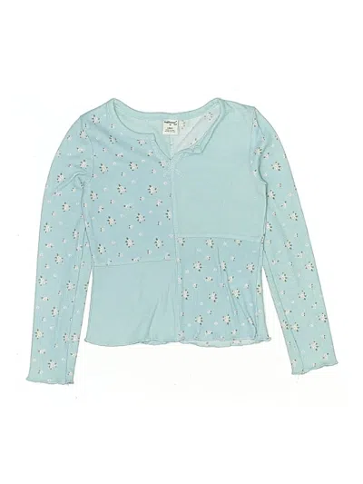 Pre-owned Wallflower Kids' Long Sleeve T-shirt In Blue