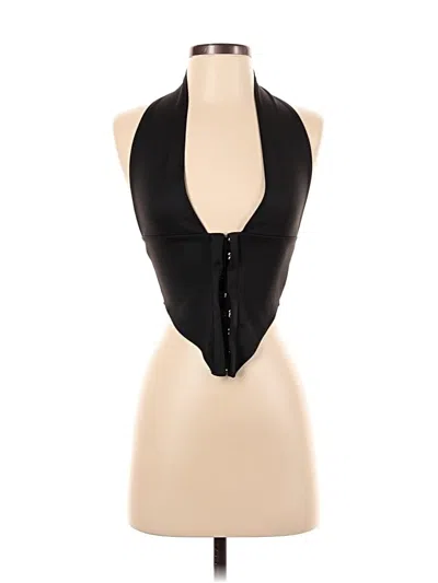 Pre-owned Unbranded Halter Top Black Halter Neckline Tops