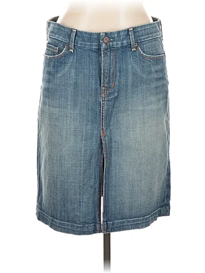 Pre-owned Citizen Of Humanity Denim Skirt In Blue