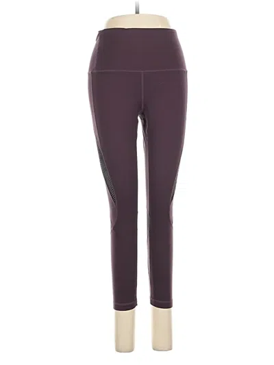 Pre-owned Zella Active Pants In Burgundy
