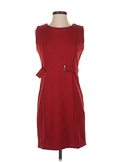 Pre-owned Premise Casual Dress In Burgundy