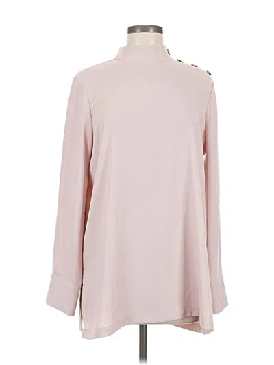 Pre-owned Marled By Reunited Long Sleeve Blouse In Pink