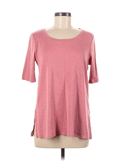 Pre-owned Jjill 3/4 Sleeve T-shirt In Pink