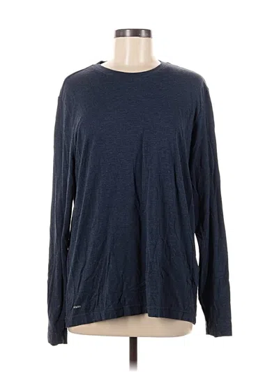 Pre-owned Athletic Works Long Sleeve T-shirt In Blue