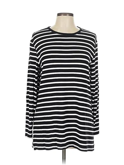 Pre-owned Old Navy Long Sleeve T-shirt In Black